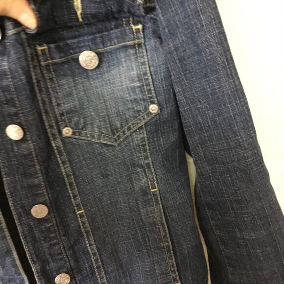 BCBGMaxAzria Jeans Cropped Jean Jacket - Picture 6 of 16